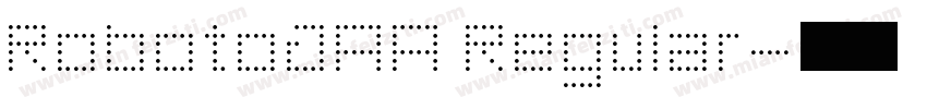 RobotoJAA Regular字体转换